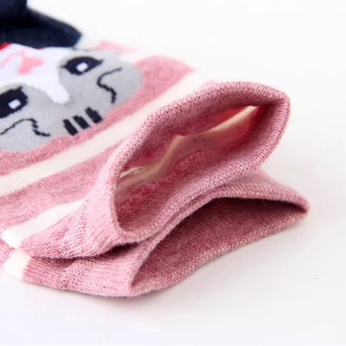 Women's Cat Pattern Crew Socks, Multi-Pack