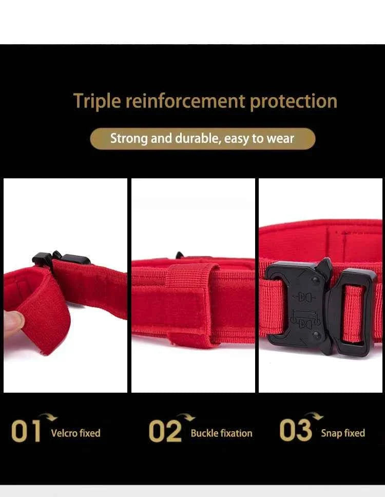 Reflective Nylon Dog Collar & Leash Set