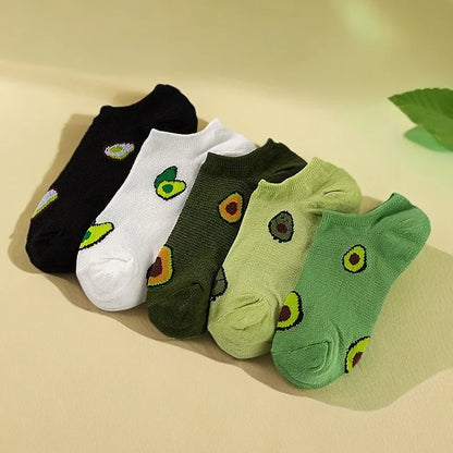 Women's Printed Low-Cut Ankle Socks, 5-Pack