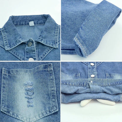 Girls Embroidered Denim Jacket