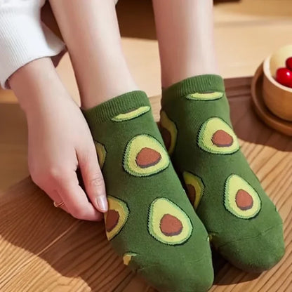 Women's Printed Low-Cut Ankle Socks, 5-Pack