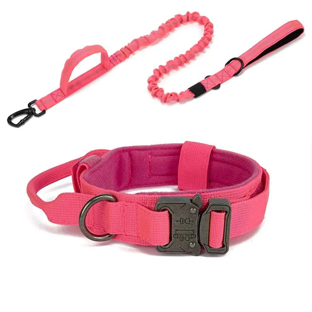 Reflective Nylon Dog Collar & Leash Set