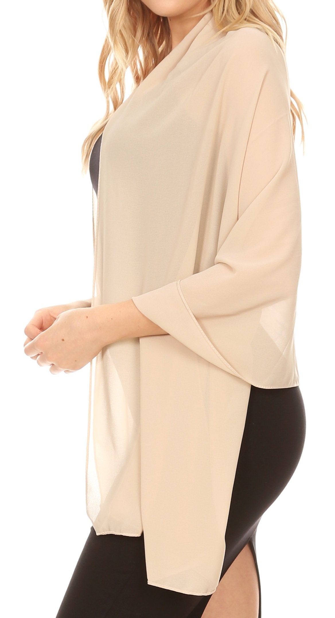 Sheer Chiffon Evening Wrap