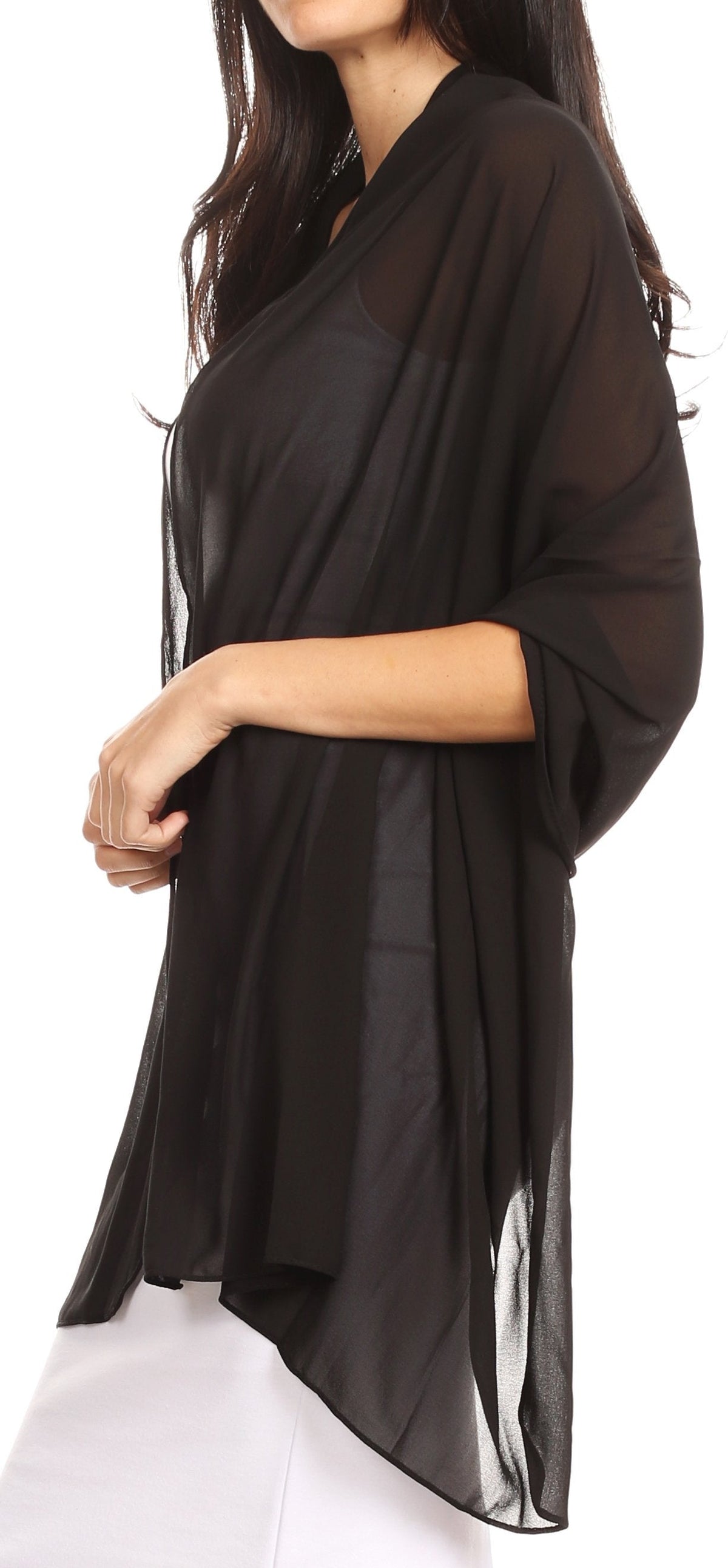 Sheer Chiffon Evening Wrap