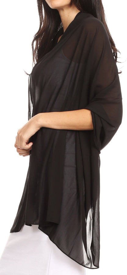Sheer Chiffon Evening Wrap