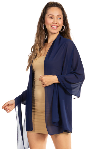 Sheer Chiffon Evening Wrap