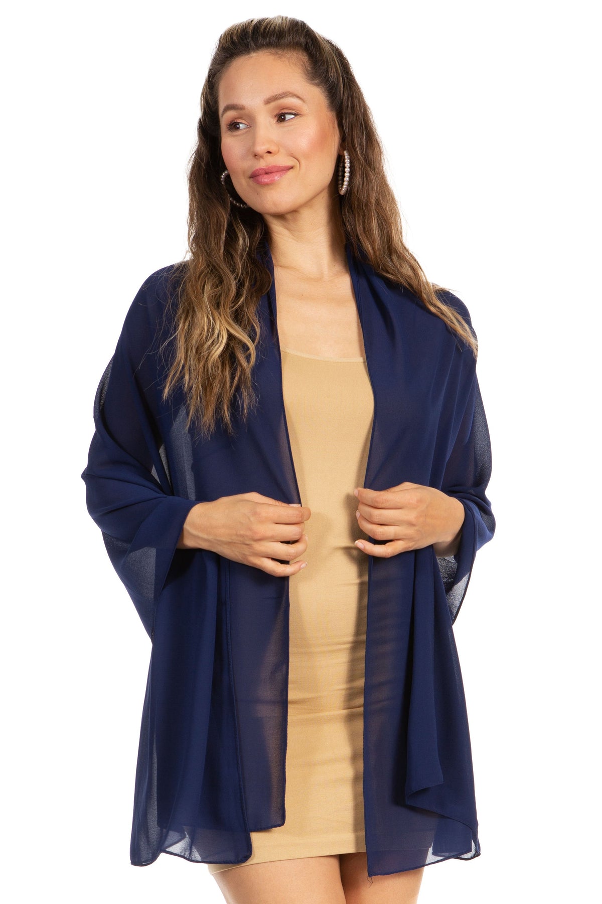 Sheer Chiffon Evening Wrap