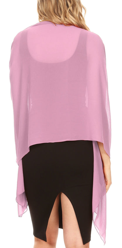 Sheer Chiffon Evening Wrap
