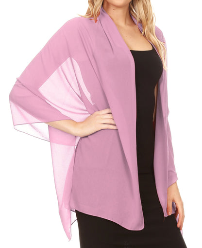 Sheer Chiffon Evening Wrap