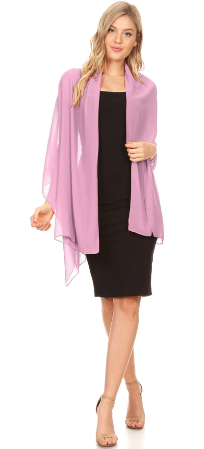 Sheer Chiffon Evening Wrap