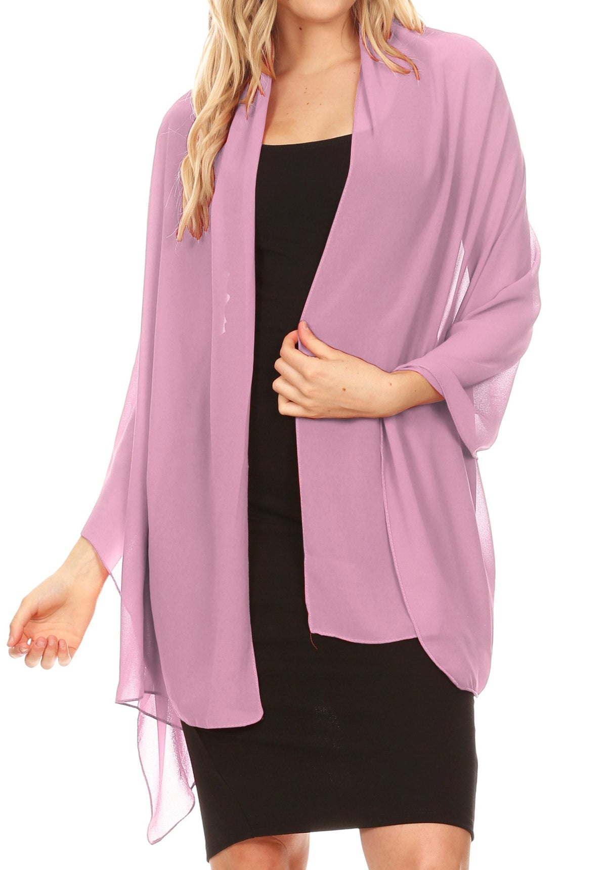 Sheer Chiffon Evening Wrap
