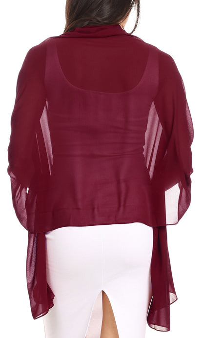 Sheer Chiffon Evening Wrap