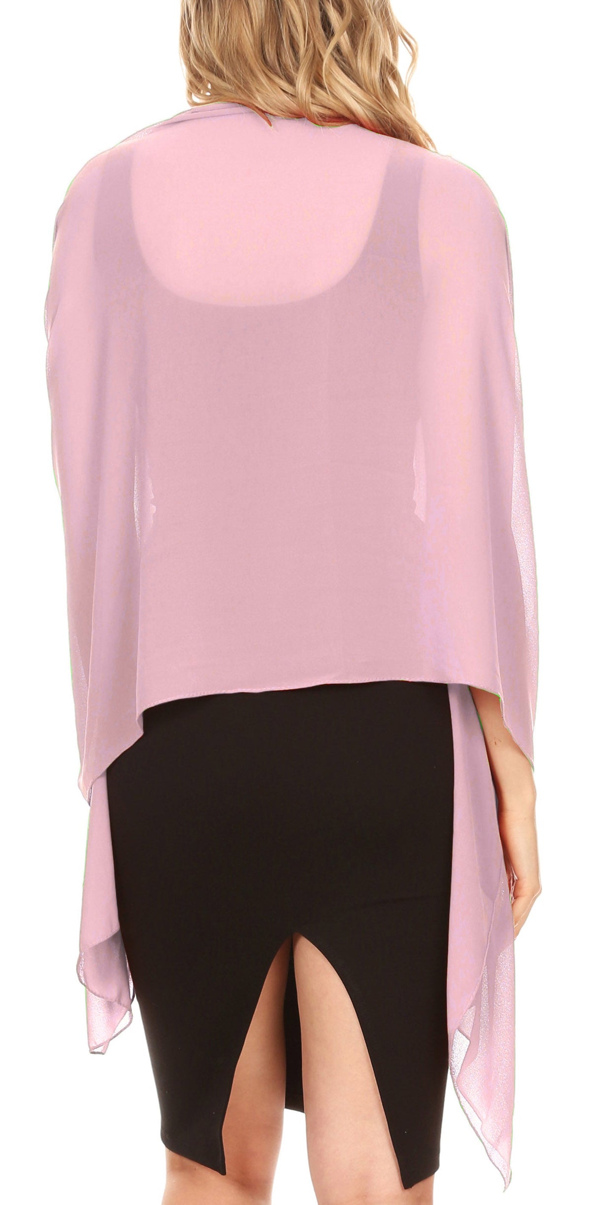 Sheer Chiffon Evening Wrap