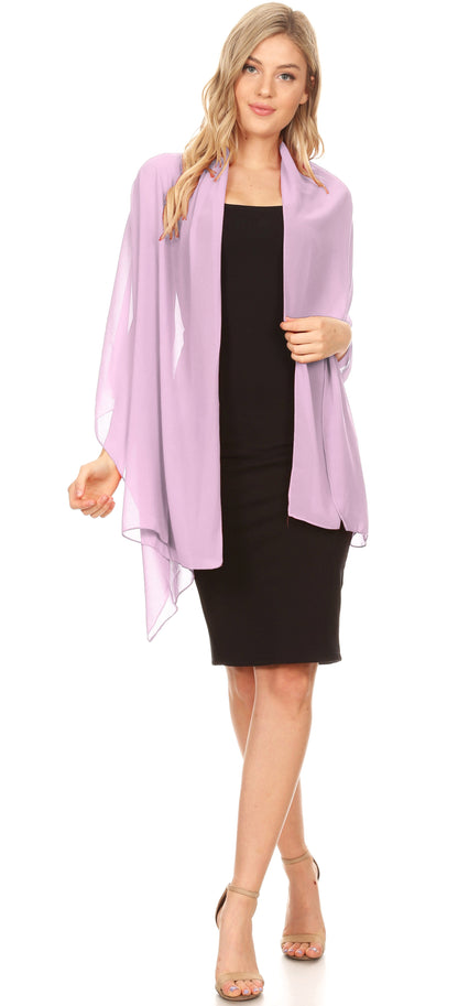 Sheer Chiffon Evening Wrap