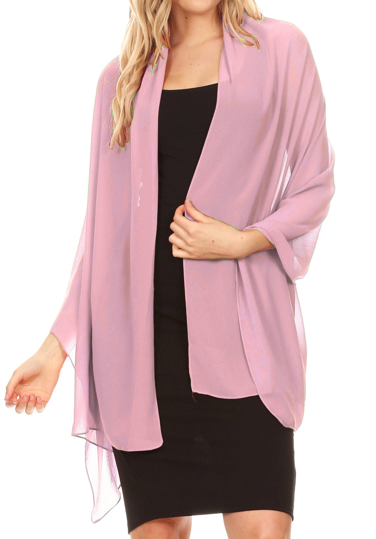 Sheer Chiffon Evening Wrap