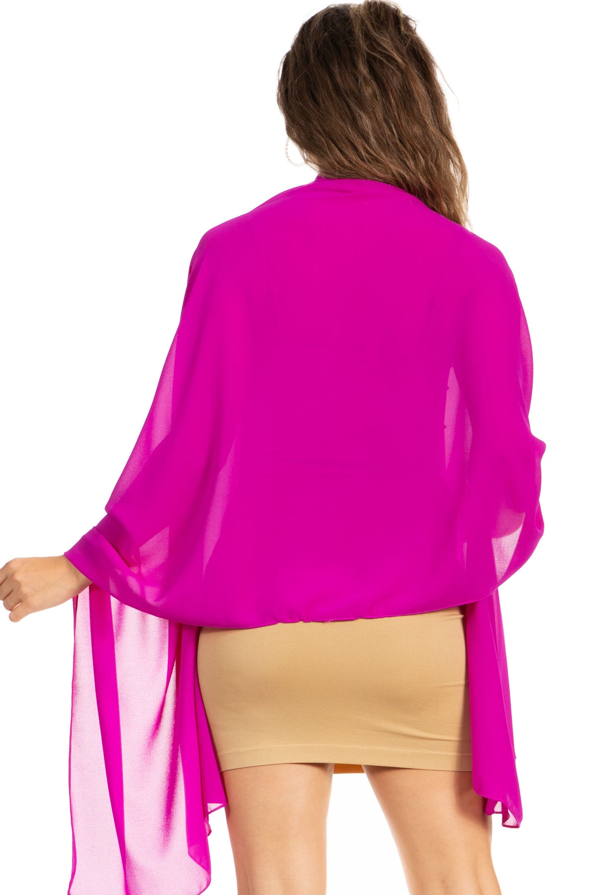 Sheer Chiffon Evening Wrap
