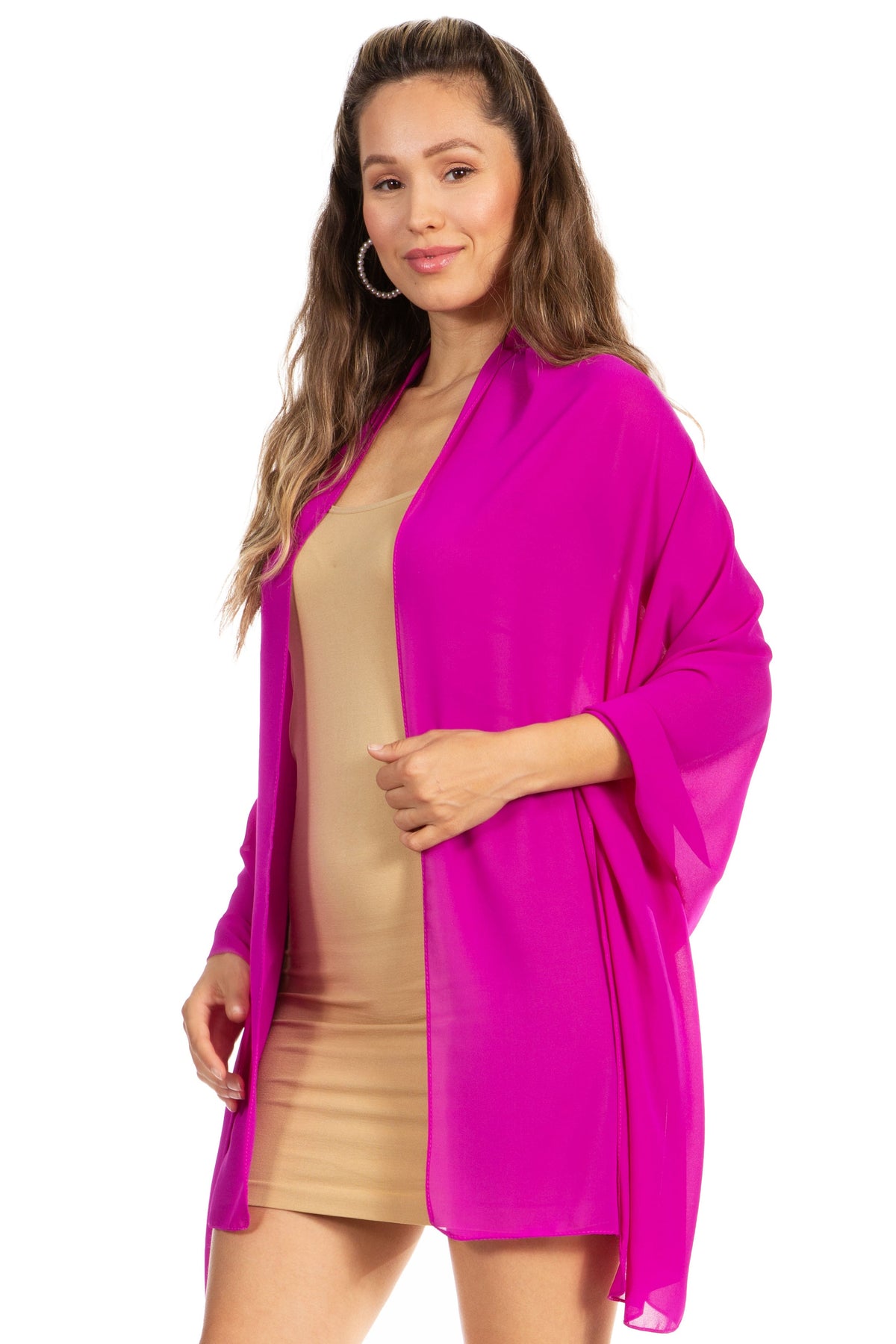 Sheer Chiffon Evening Wrap