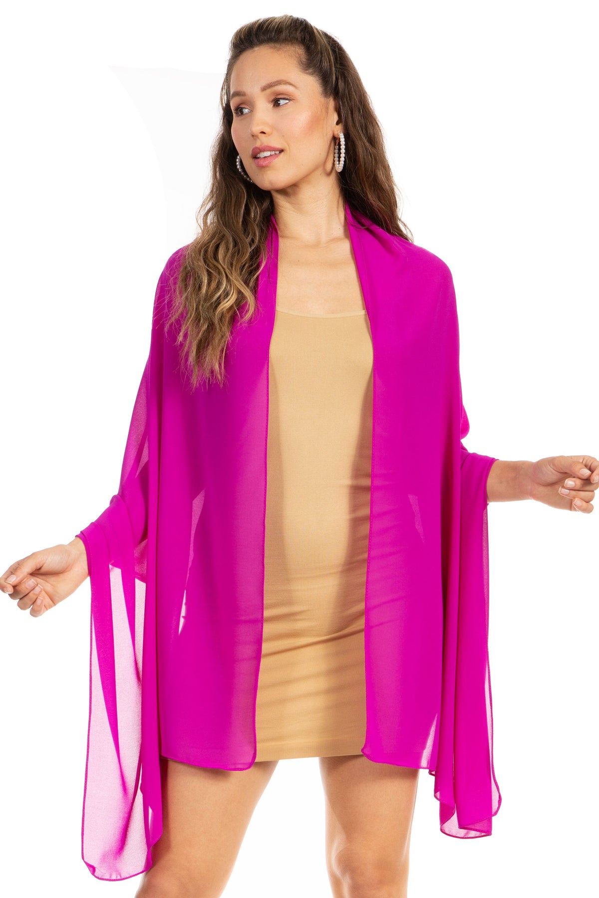Sheer Chiffon Evening Wrap