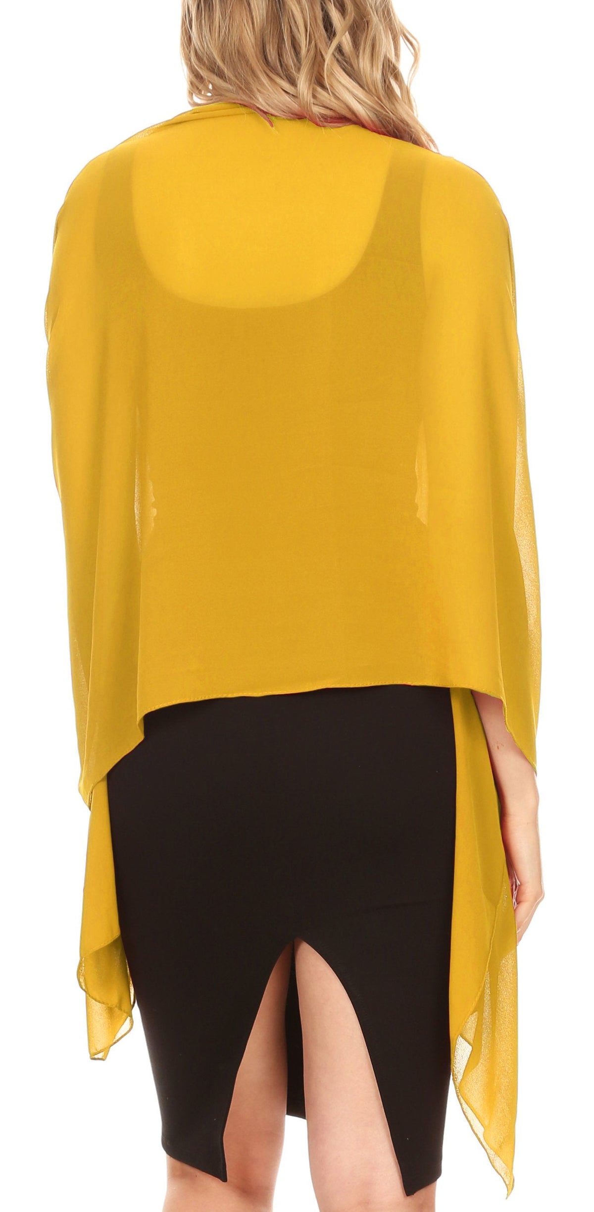 Sheer Chiffon Evening Wrap