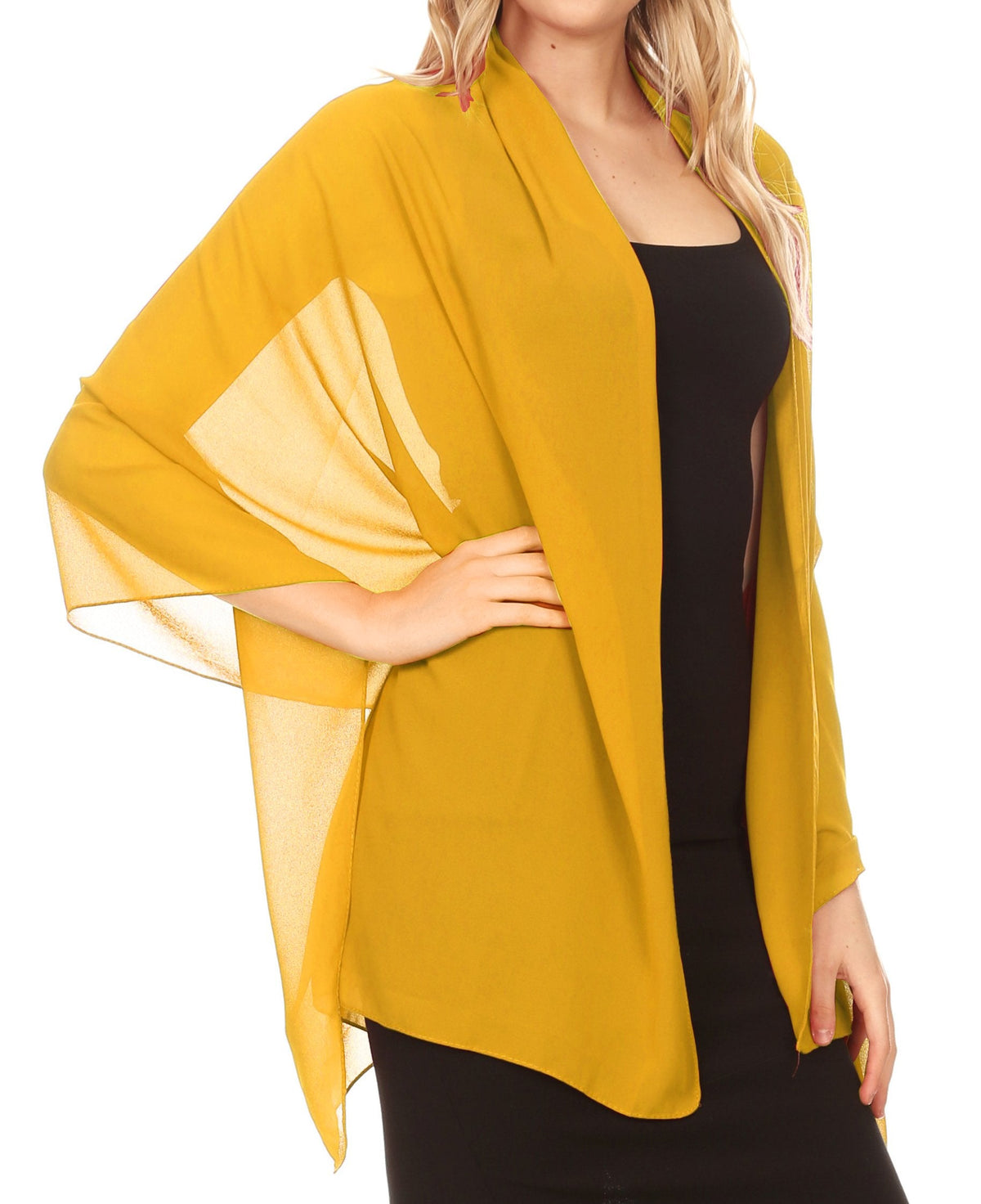 Sheer Chiffon Evening Wrap