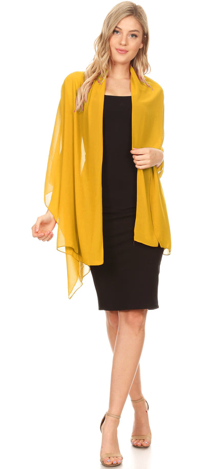 Sheer Chiffon Evening Wrap