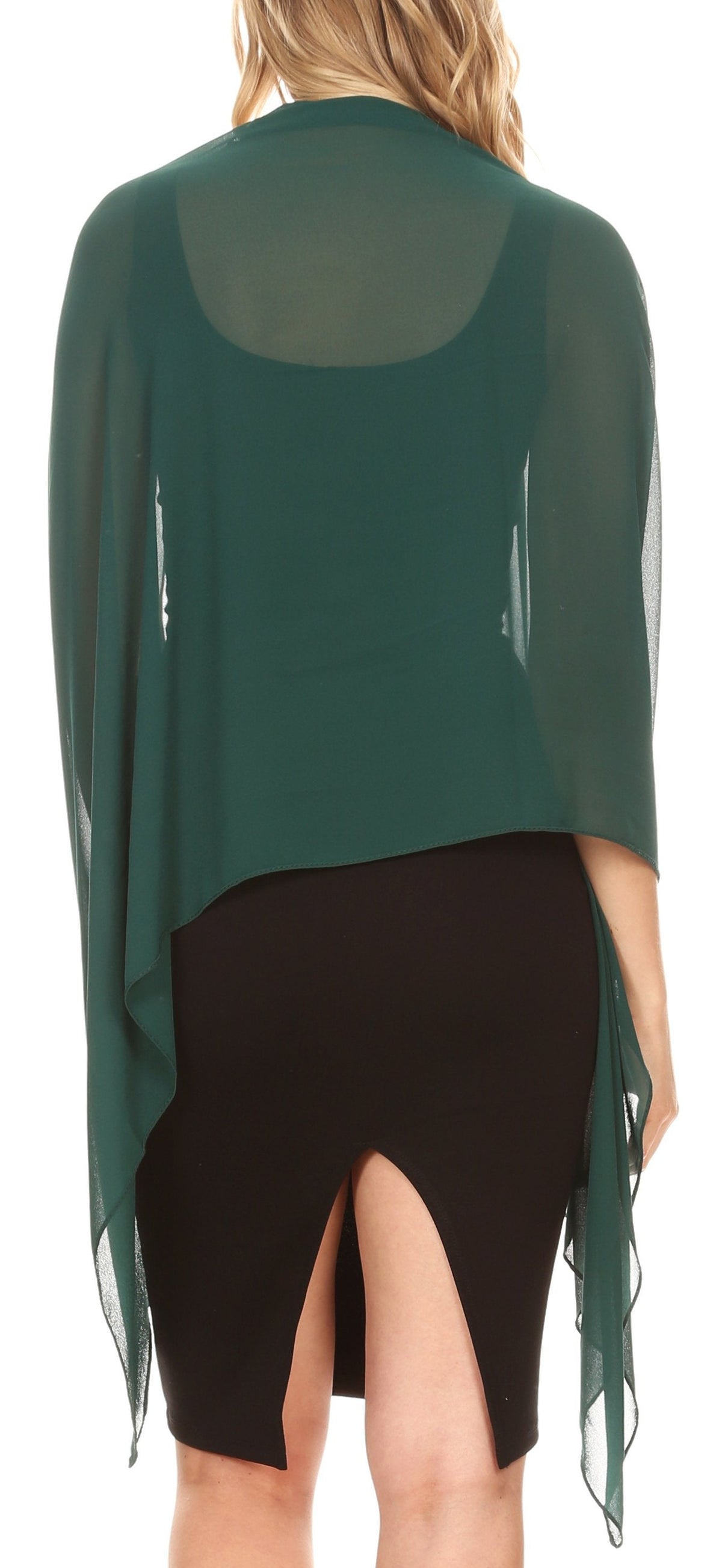 Sheer Chiffon Evening Wrap
