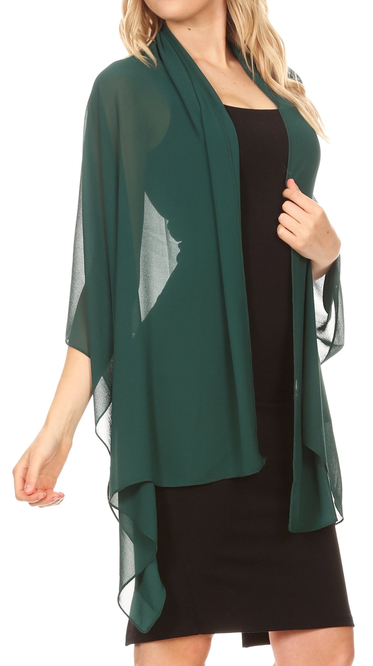 Sheer Chiffon Evening Wrap