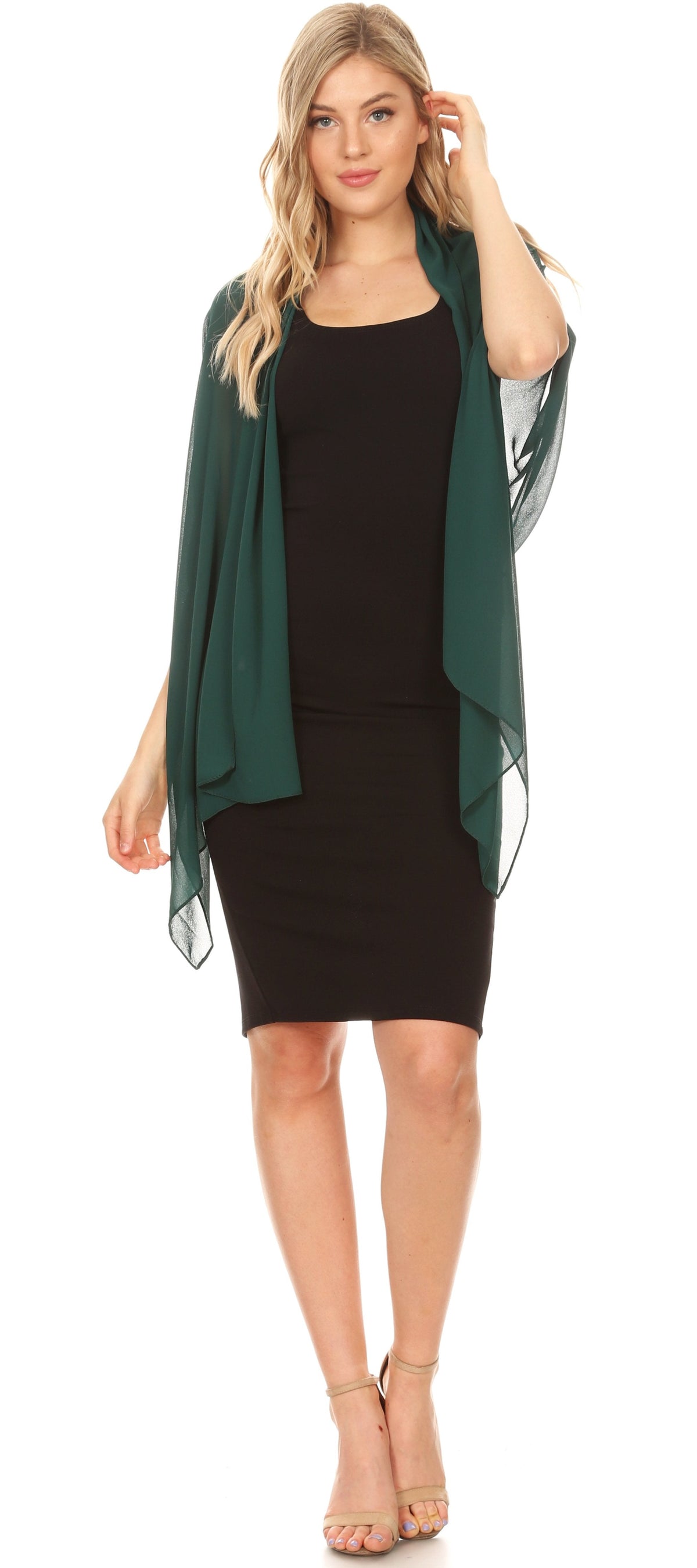 Sheer Chiffon Evening Wrap