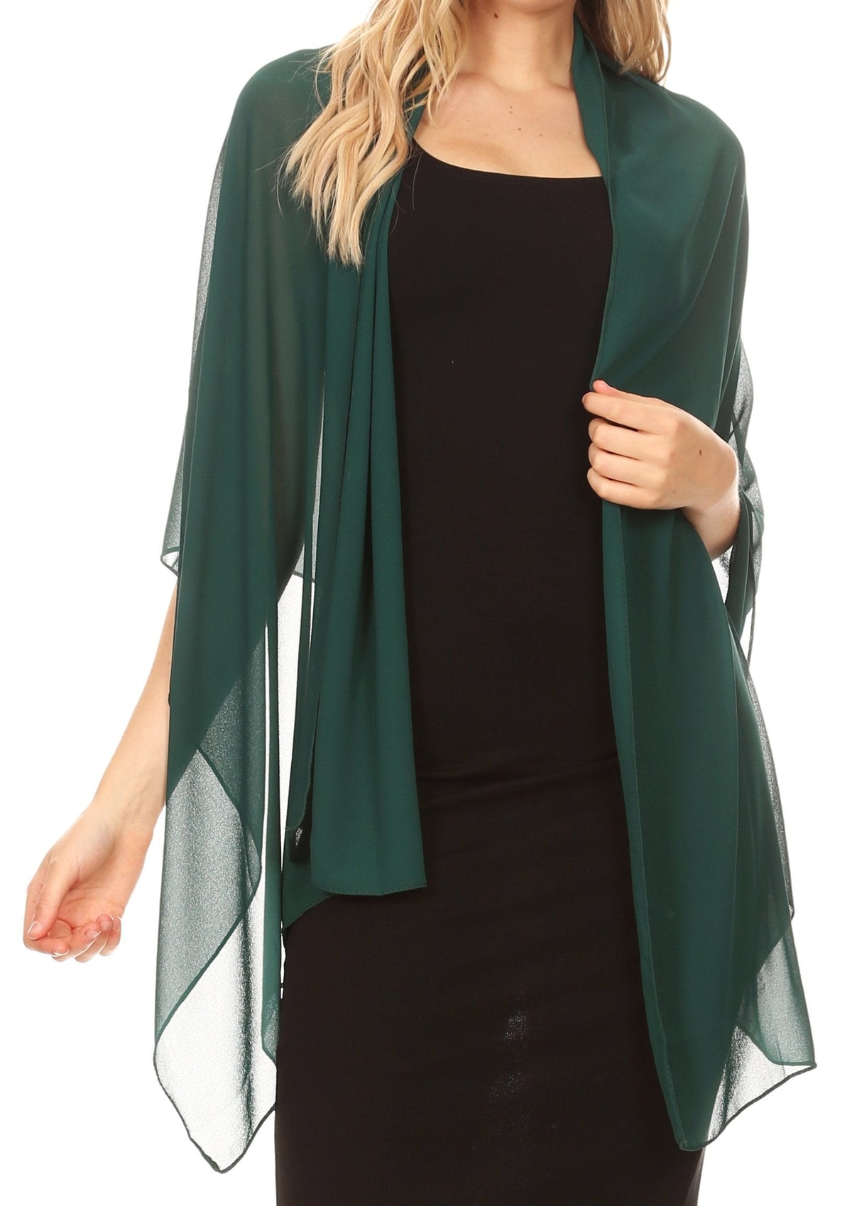 Sheer Chiffon Evening Wrap