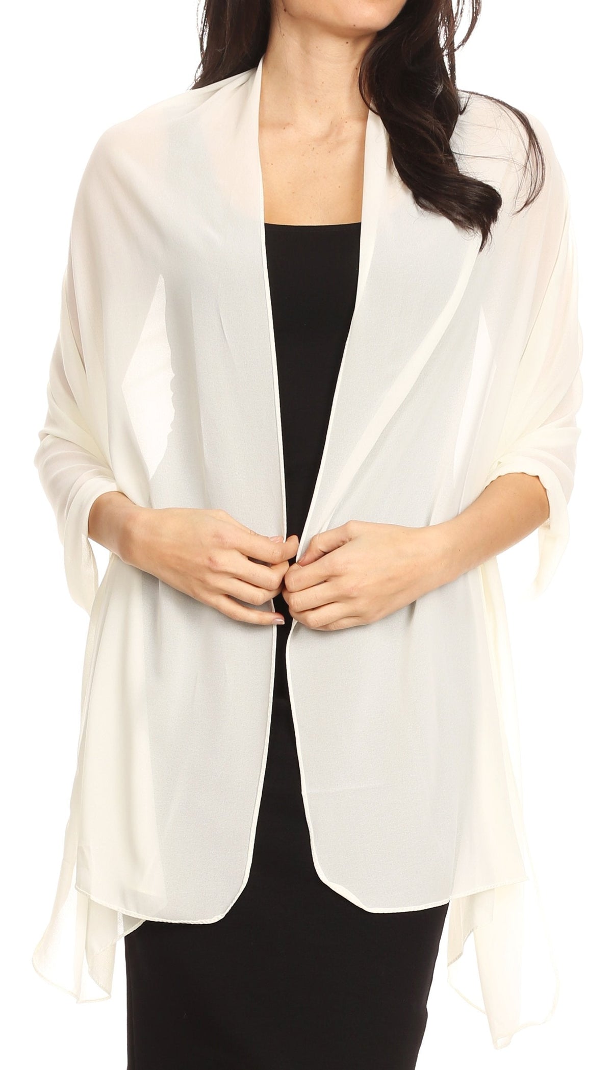 Sheer Chiffon Evening Wrap
