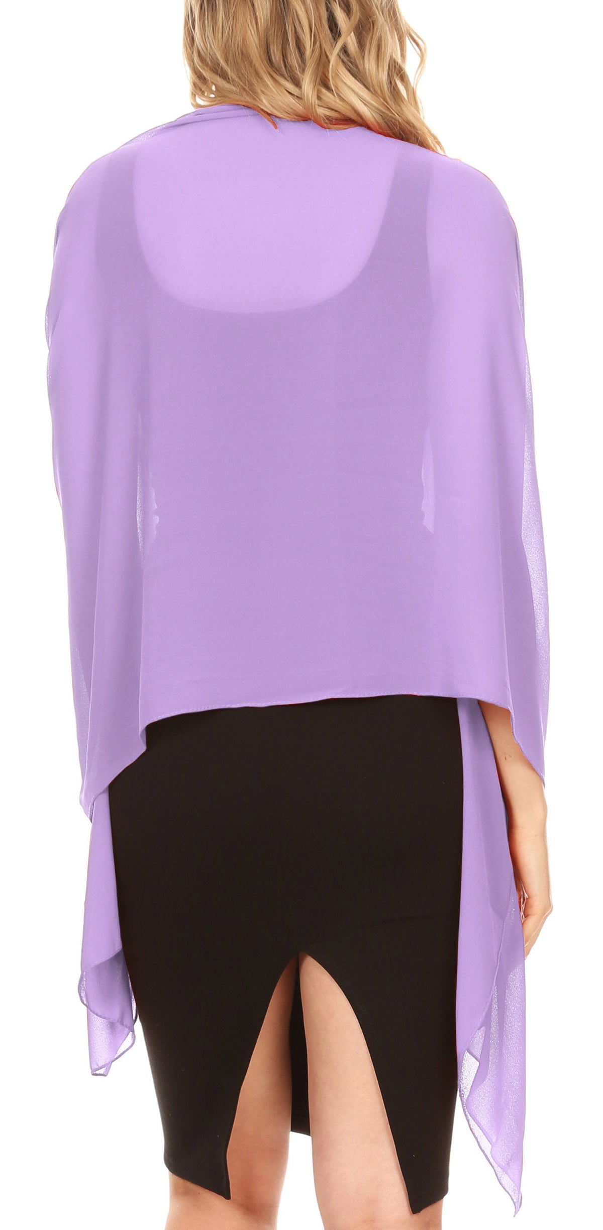 Sheer Chiffon Evening Wrap