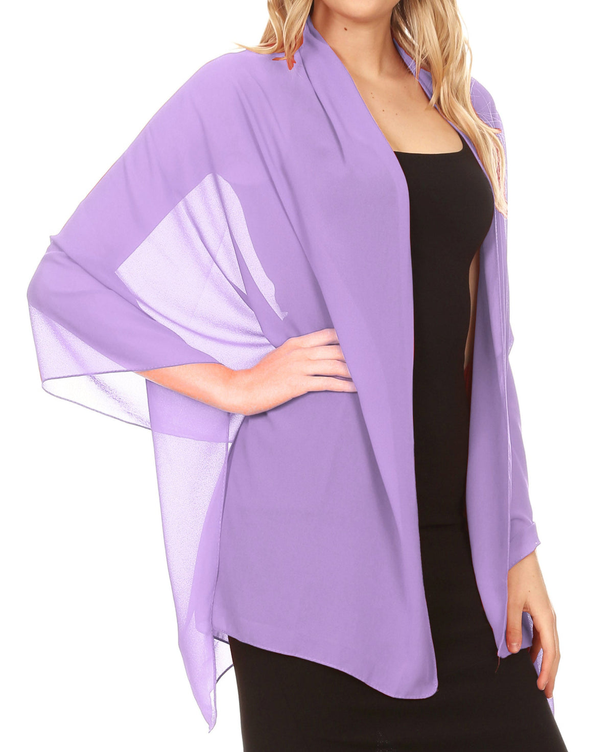 Sheer Chiffon Evening Wrap