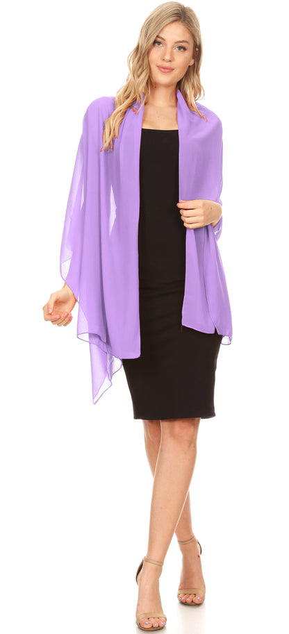Sheer Chiffon Evening Wrap