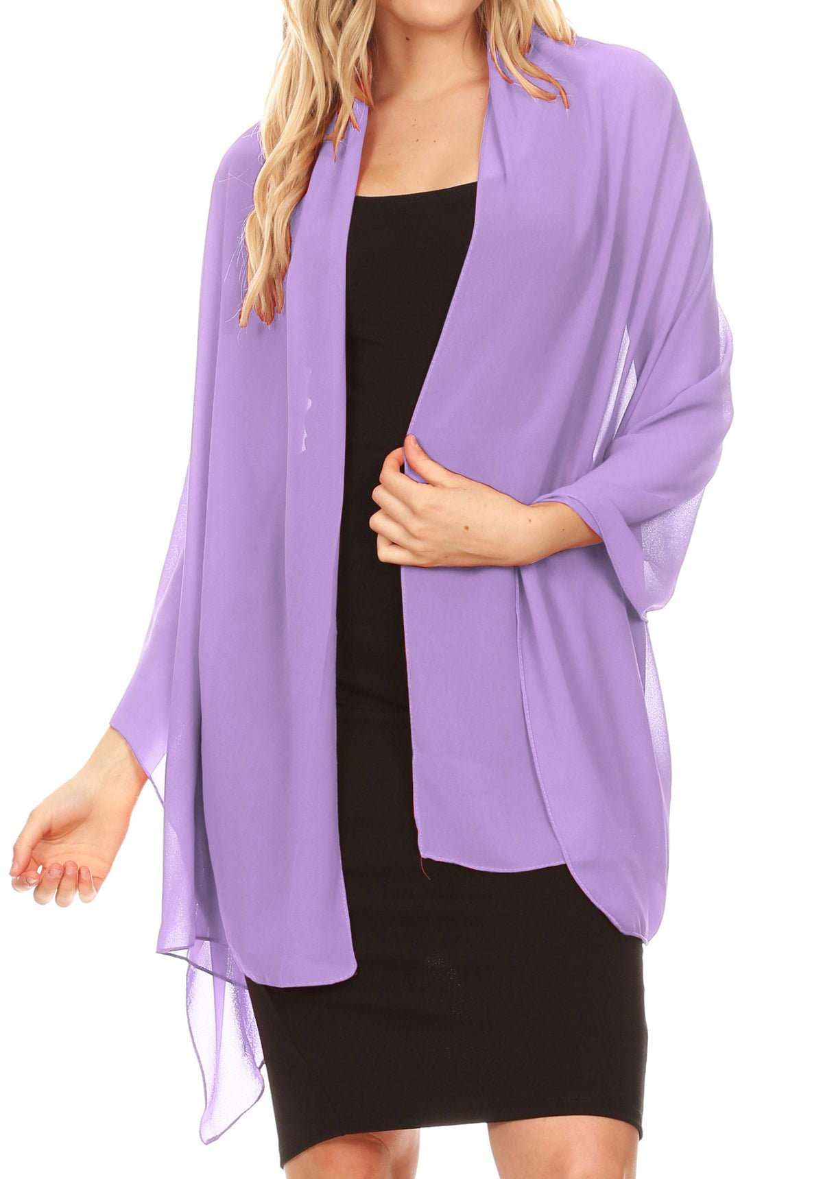 Sheer Chiffon Evening Wrap