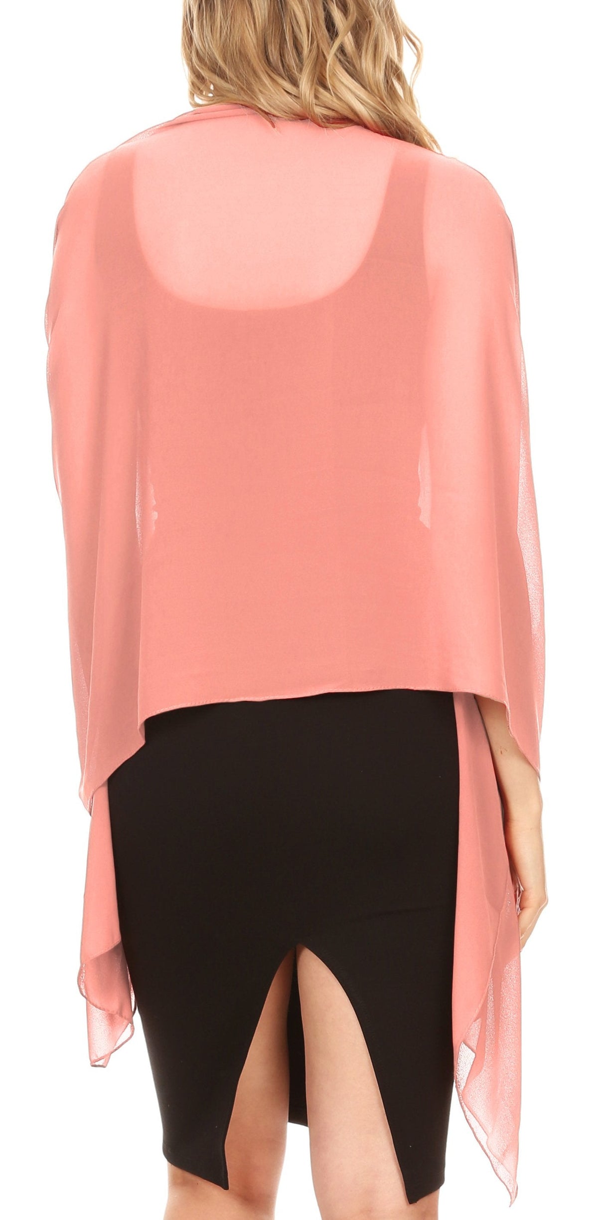 Sheer Chiffon Evening Wrap