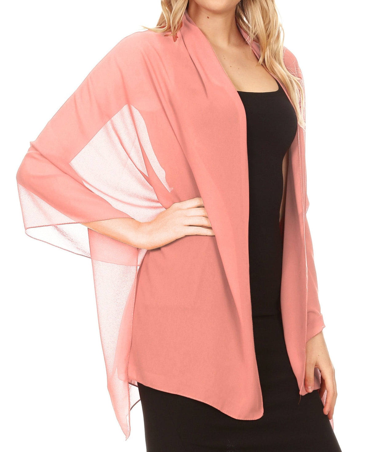 Sheer Chiffon Evening Wrap