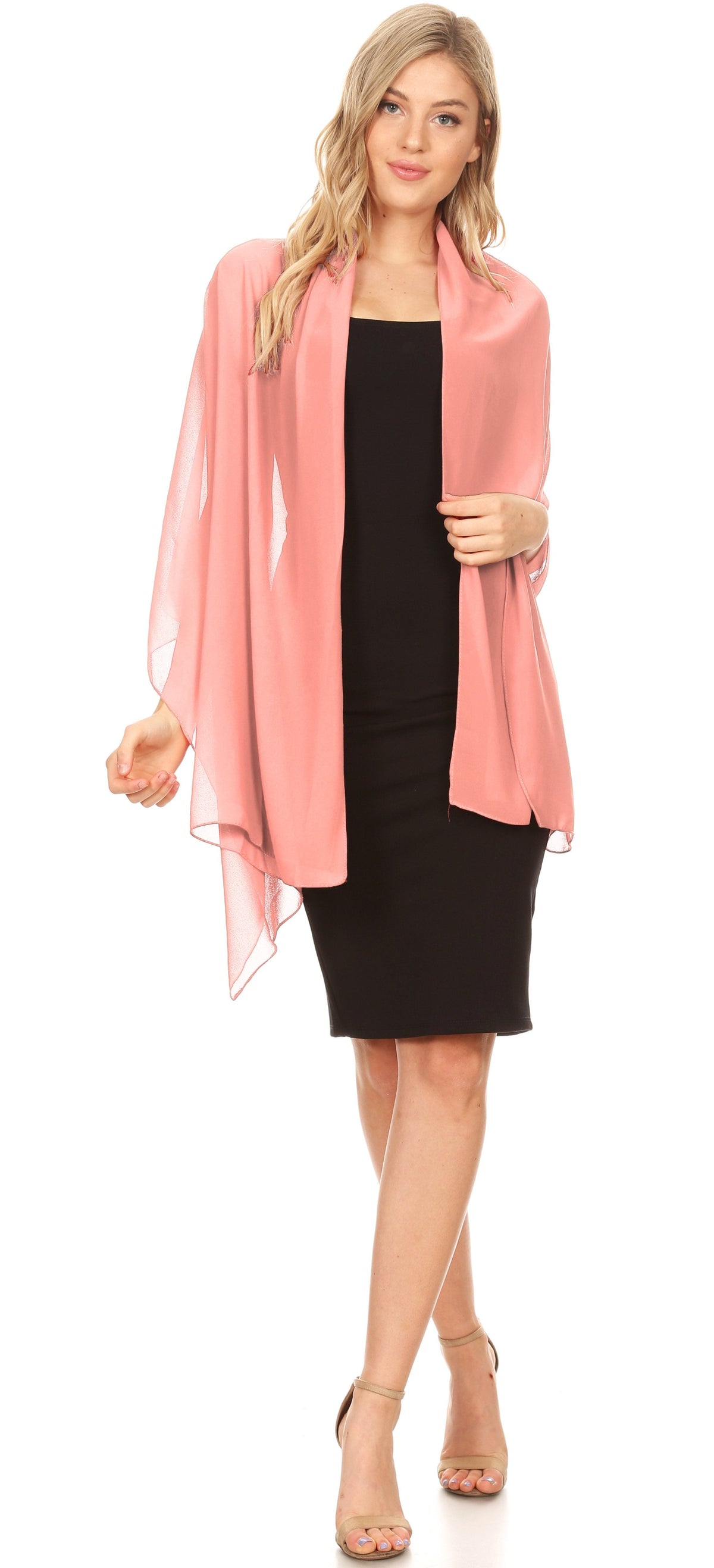 Sheer Chiffon Evening Wrap