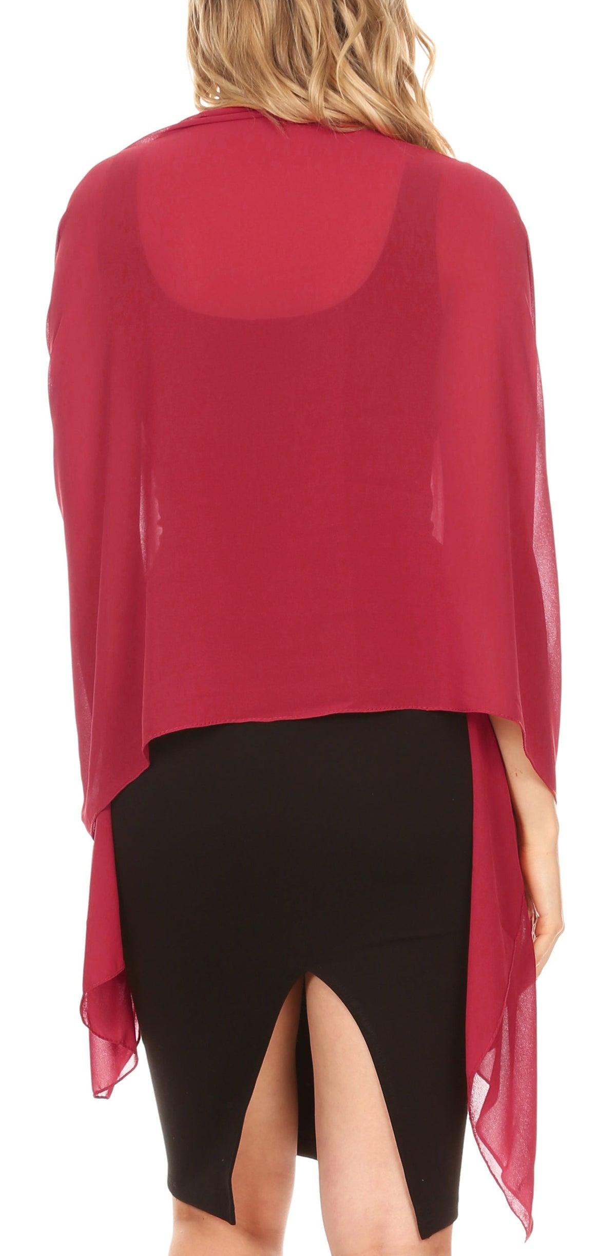 Sheer Chiffon Evening Wrap