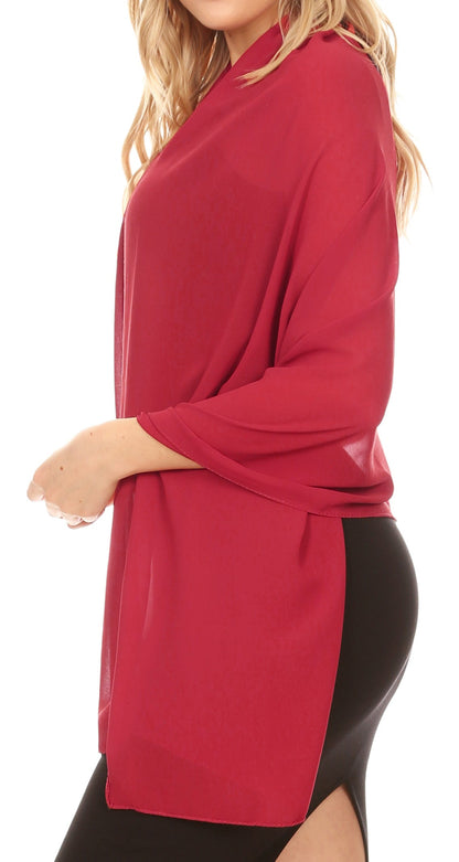 Sheer Chiffon Evening Wrap