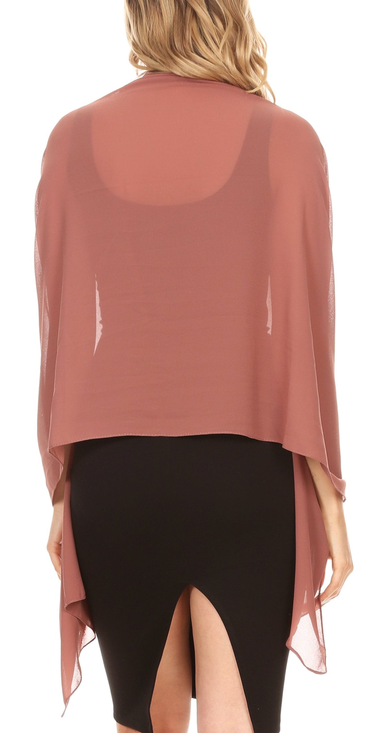 Sheer Chiffon Evening Wrap