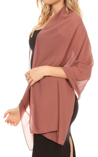 Sheer Chiffon Evening Wrap