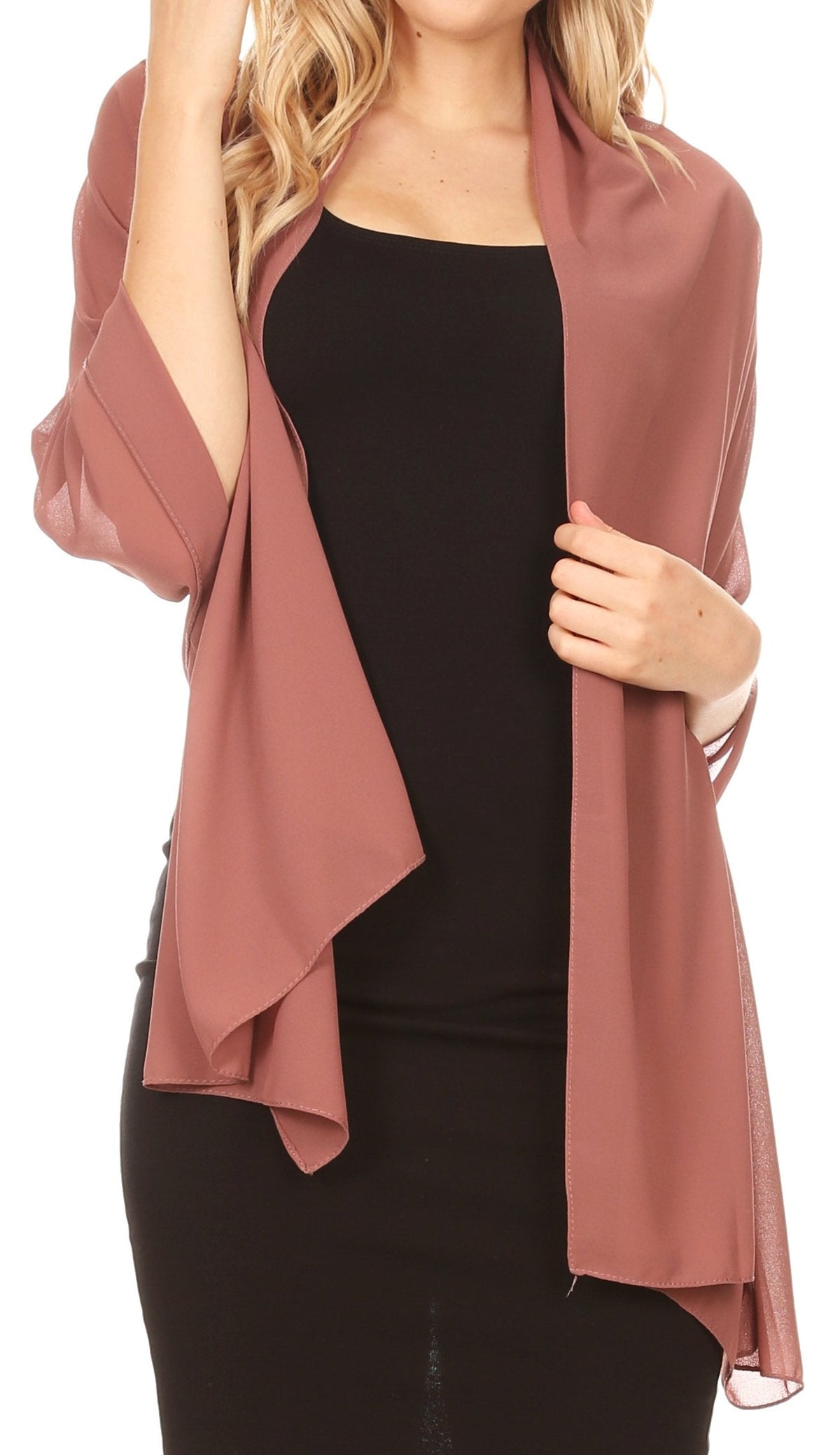 Sheer Chiffon Evening Wrap