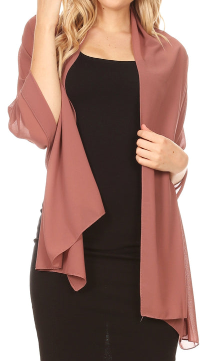 Sheer Chiffon Evening Wrap