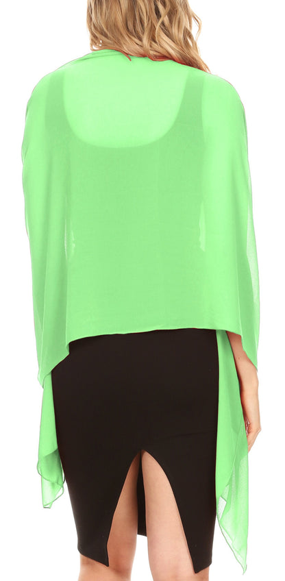 Sheer Chiffon Evening Wrap