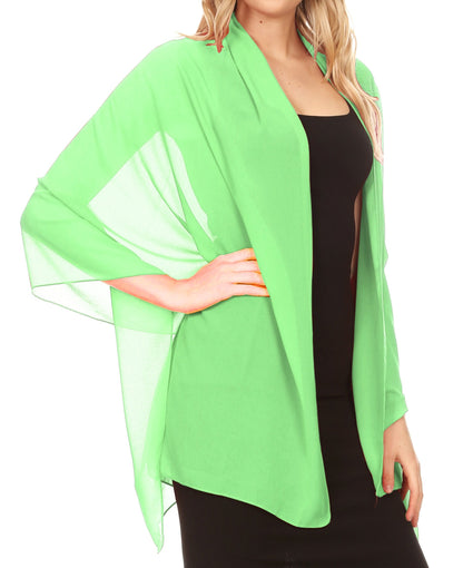 Sheer Chiffon Evening Wrap