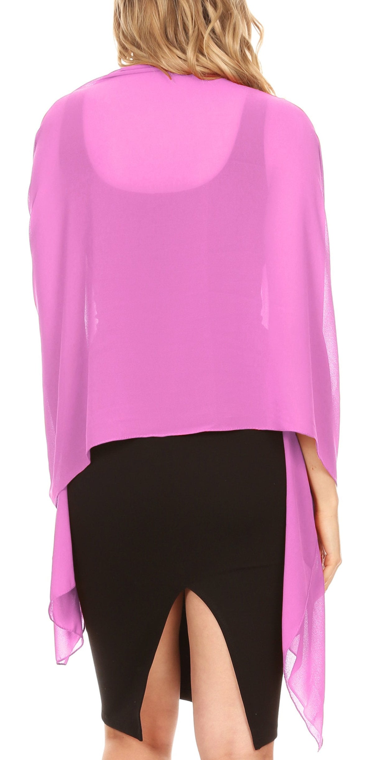Sheer Chiffon Evening Wrap