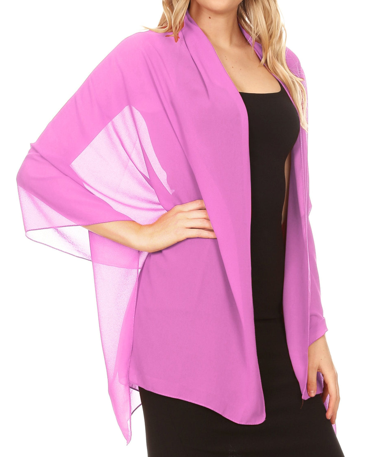Sheer Chiffon Evening Wrap