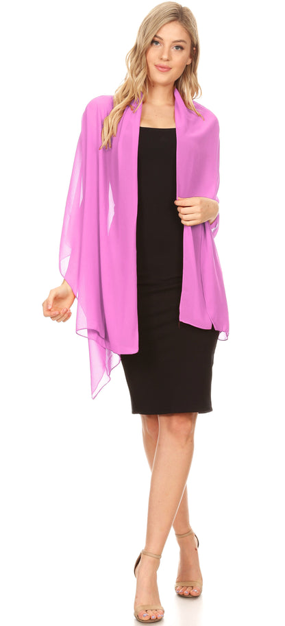 Sheer Chiffon Evening Wrap