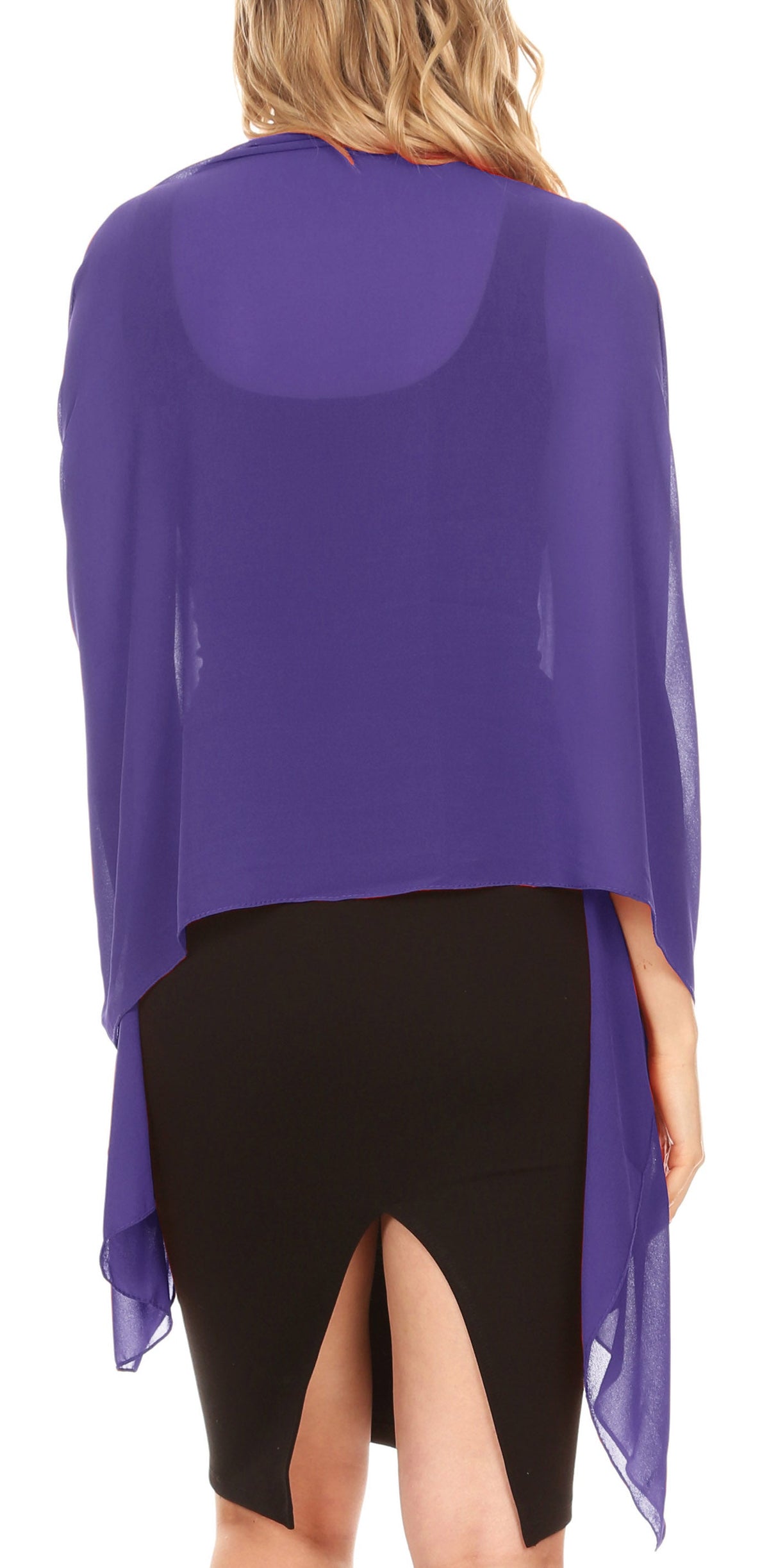 Sheer Chiffon Evening Wrap
