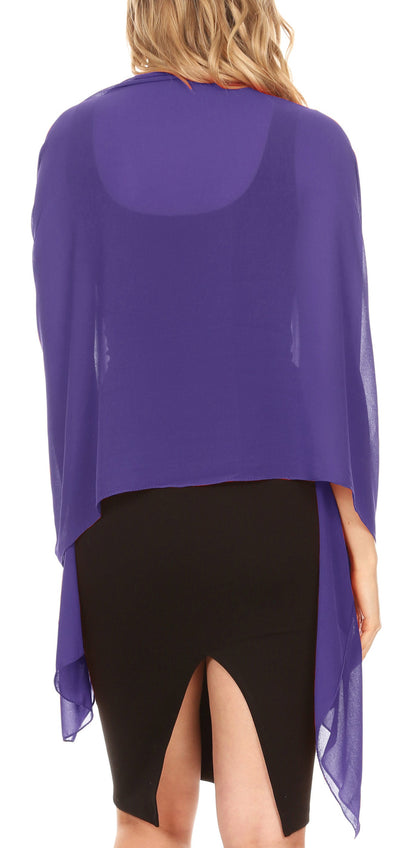 Sheer Chiffon Evening Wrap